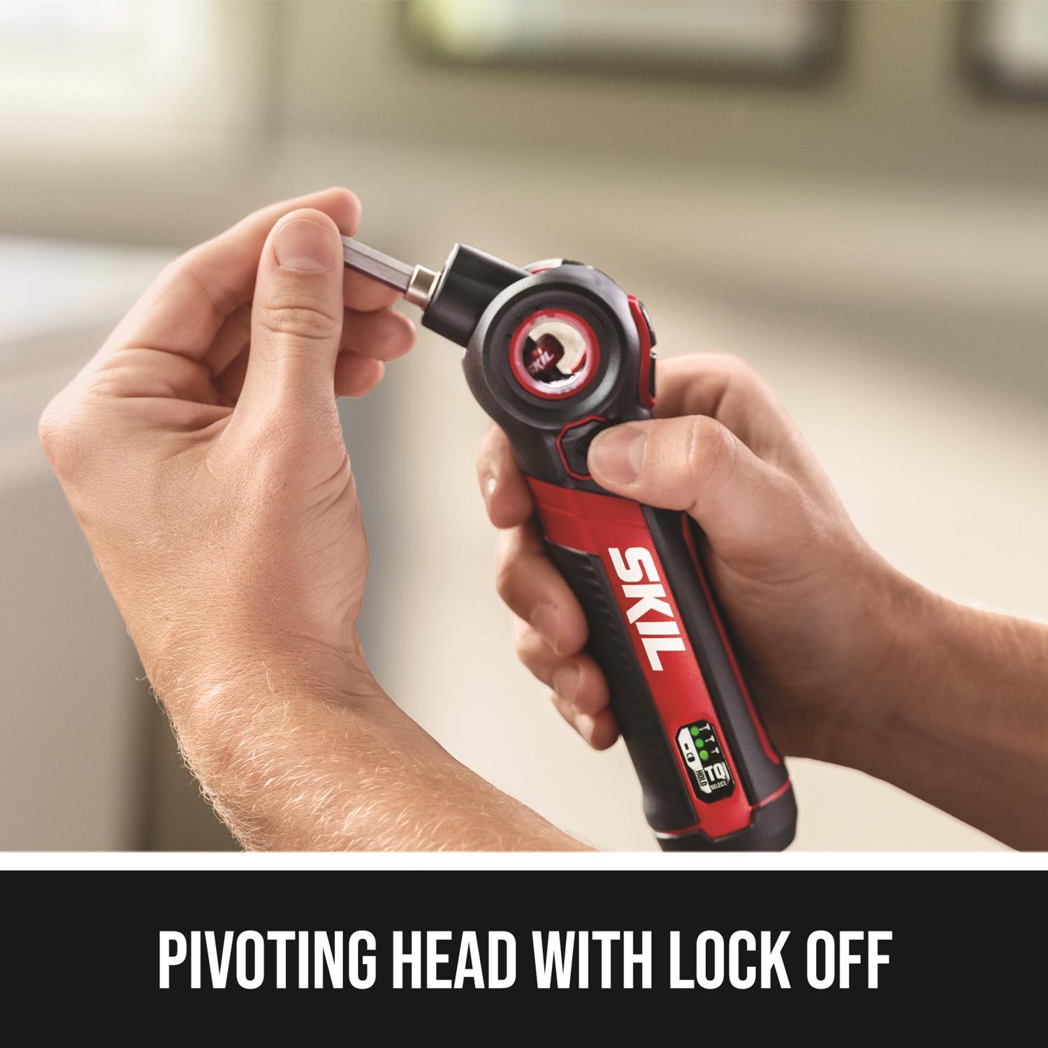 SKIL 4V Cordless Rechargeable Screwdriver with Bit Set