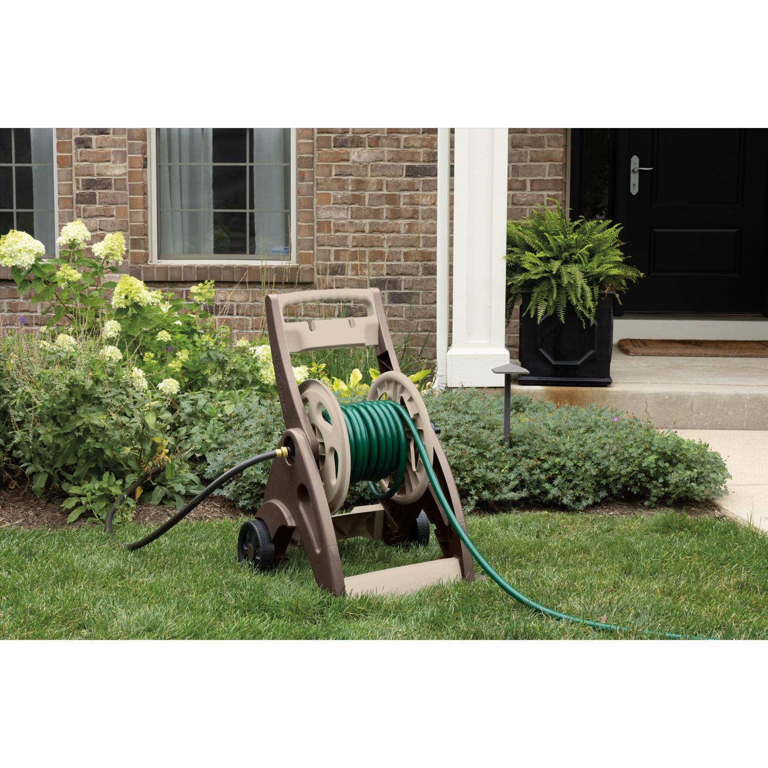 Suncast Hosemobile 175 ft. Beige Retractable Wheeled Hose Reel Cart
