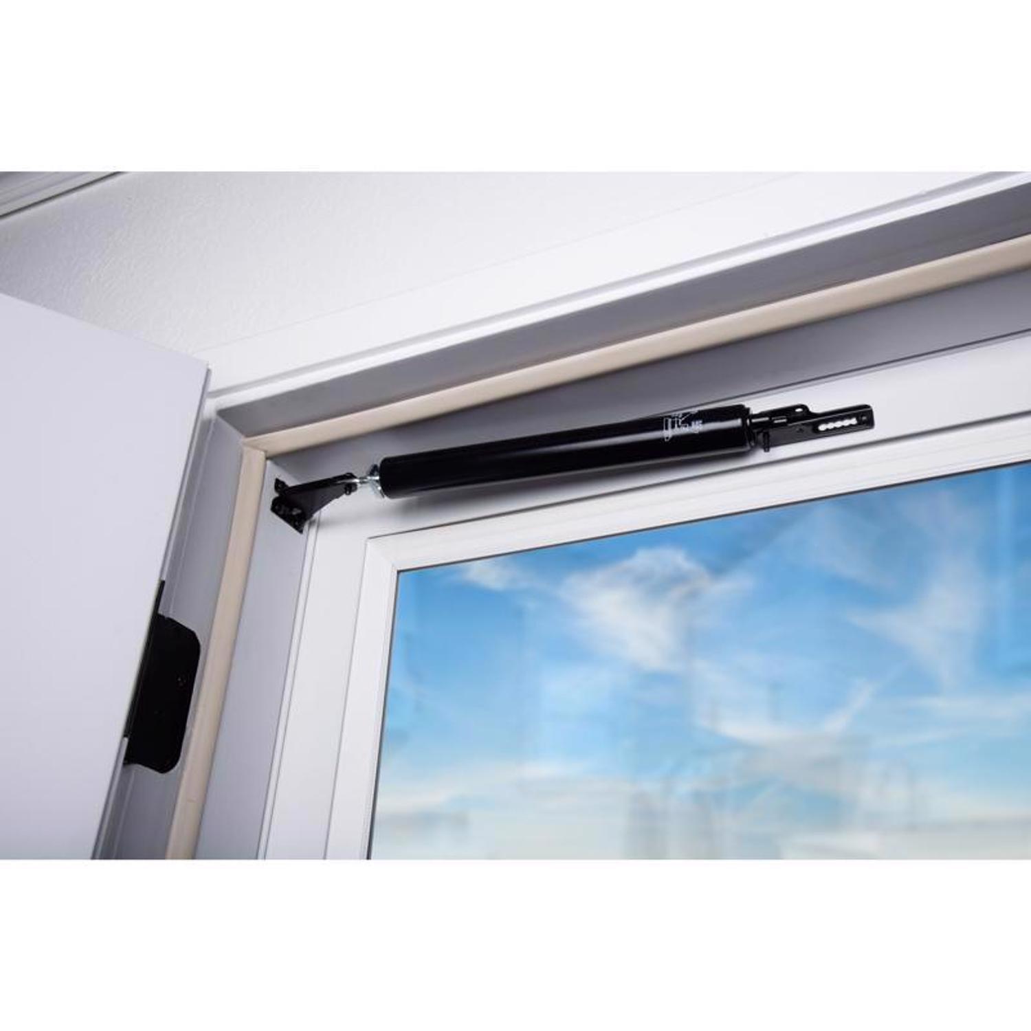 Ace Black Aluminum/Steel Pneumatic Screen/Storm Door Closer