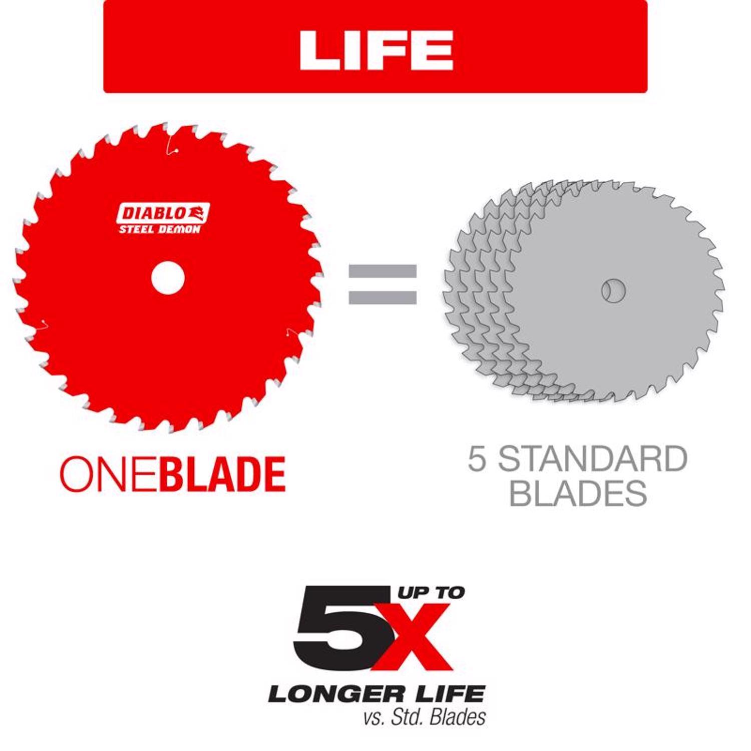 Diablo Steel Demon 5-3/8 in. D X 20 mm TiCo Hi-Density Carbide Metal Saw Blade 30 teeth 1 pk