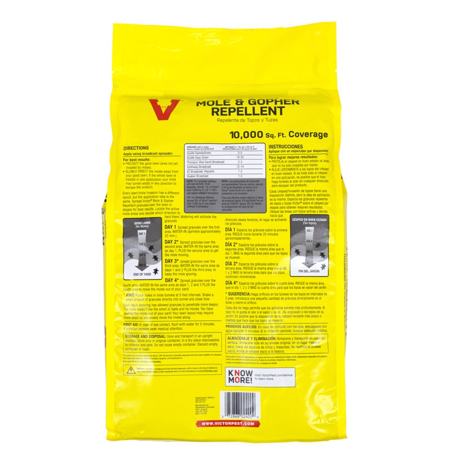 Victor Dual Action Animal Repellent Granules For Gophers and Moles 10 lb.
