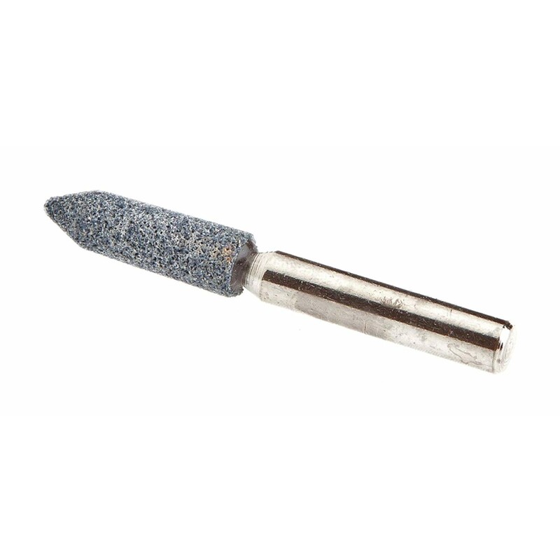 Forney 1-1/8 in. D X 1/4 in. L Aluminum Oxide Stem Mounted Point Cone 50510 rpm 1 pc