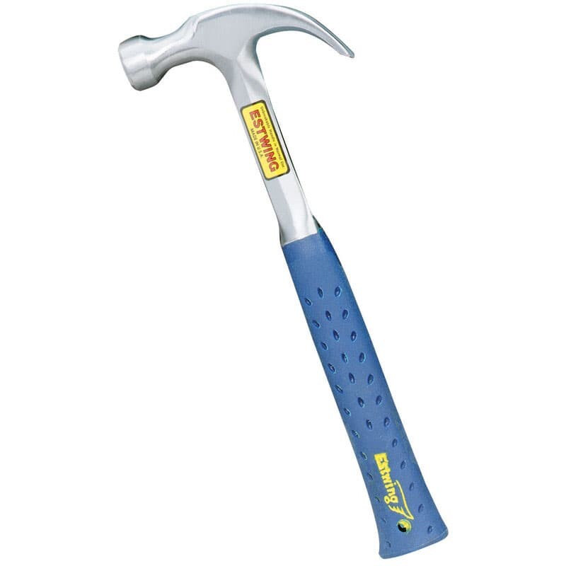 Estwing 16 oz Smooth Face Curved Claw Hammer Steel Handle