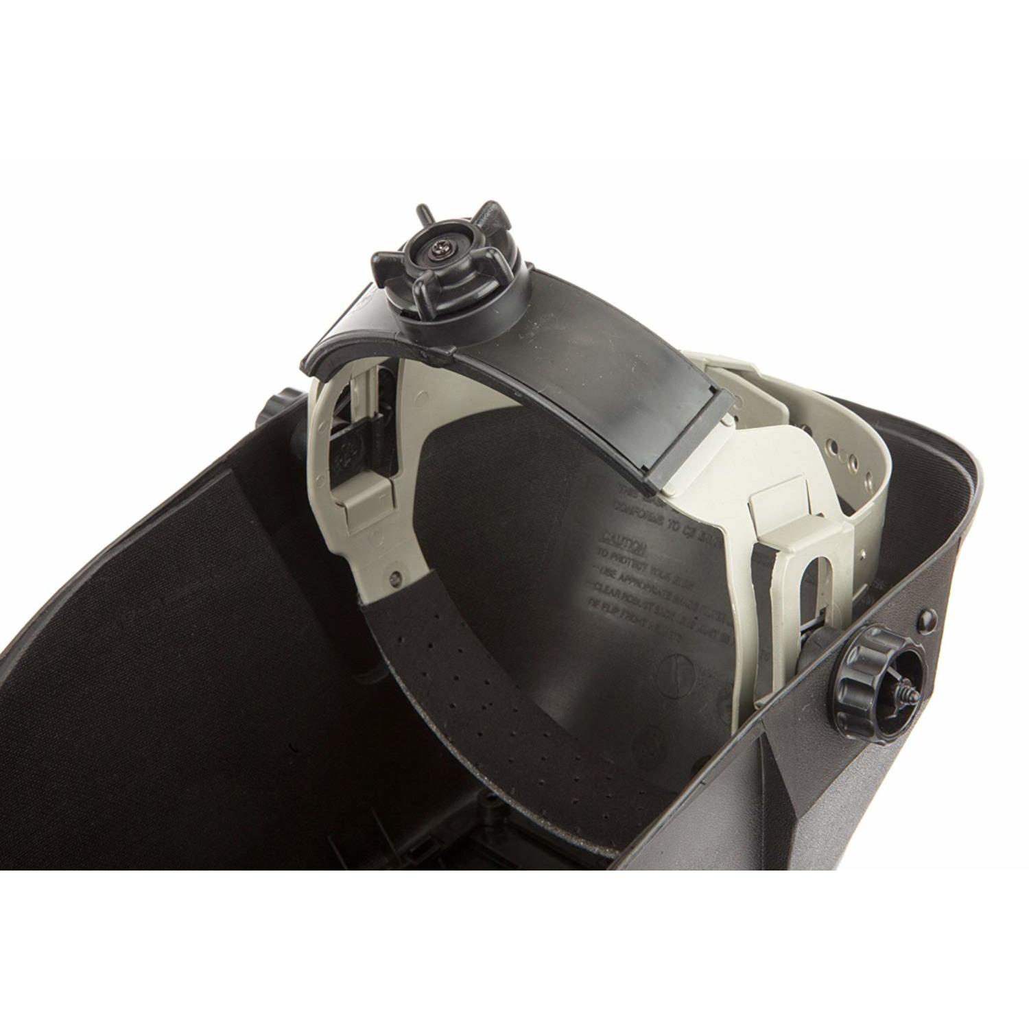 Forney Bandit III 5.25 in. H X 4.5 in. W Fixed Shade Traditional Welding Helmet #10 Black 1 pc