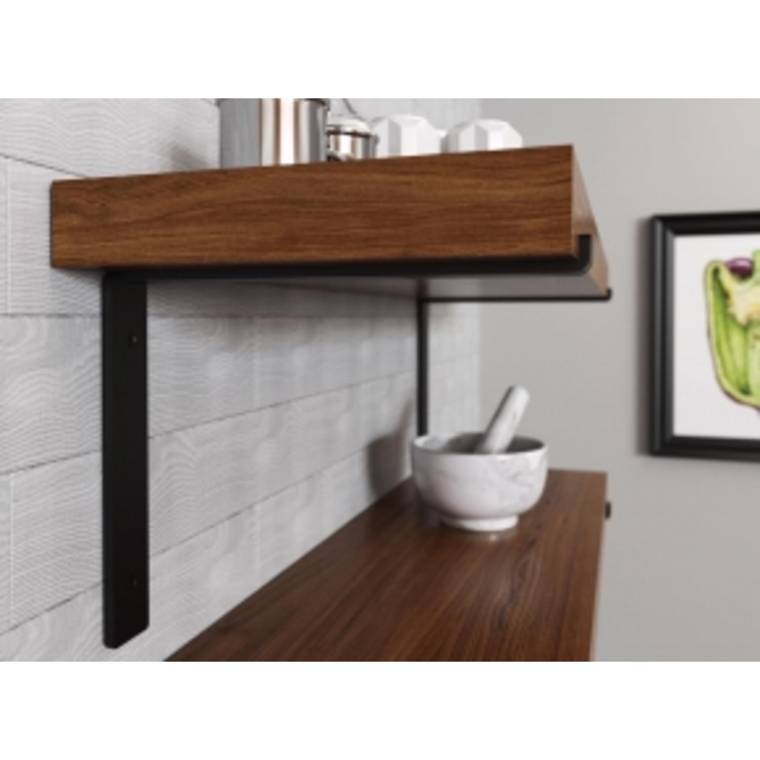 Knape & Vogt Black Steel Shelf Bracket 12 in. L 75 lb