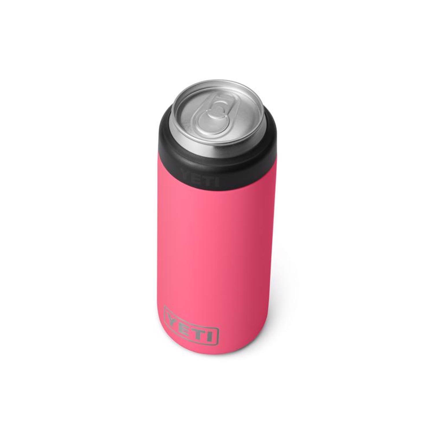 YETI Rambler 12 oz Tropical Pink BPA Free Colster Slim Can Insulator