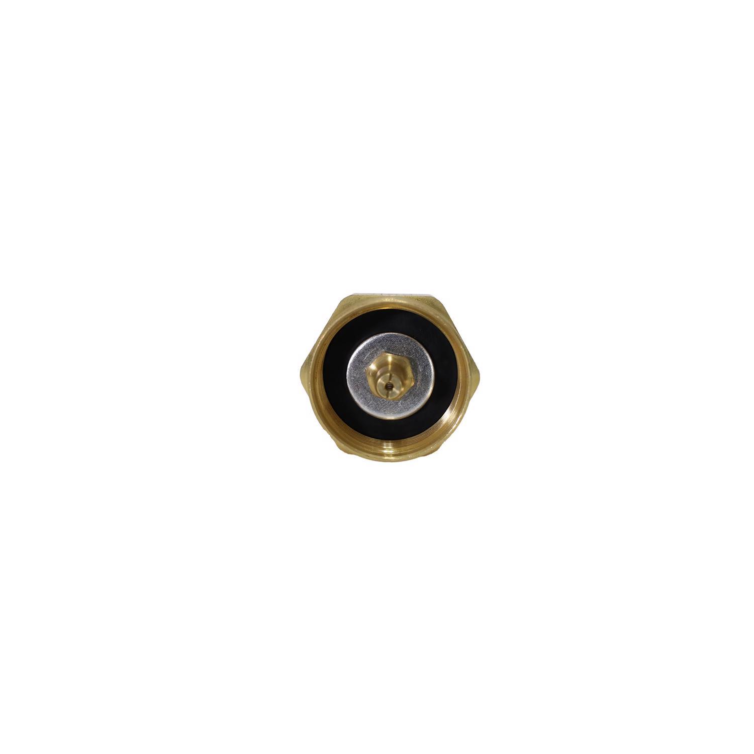 Mr. Heater Brass Female Throwaway Cylinder Thread x Soft Nose P.O.L. Propane Tank Refill Adapter