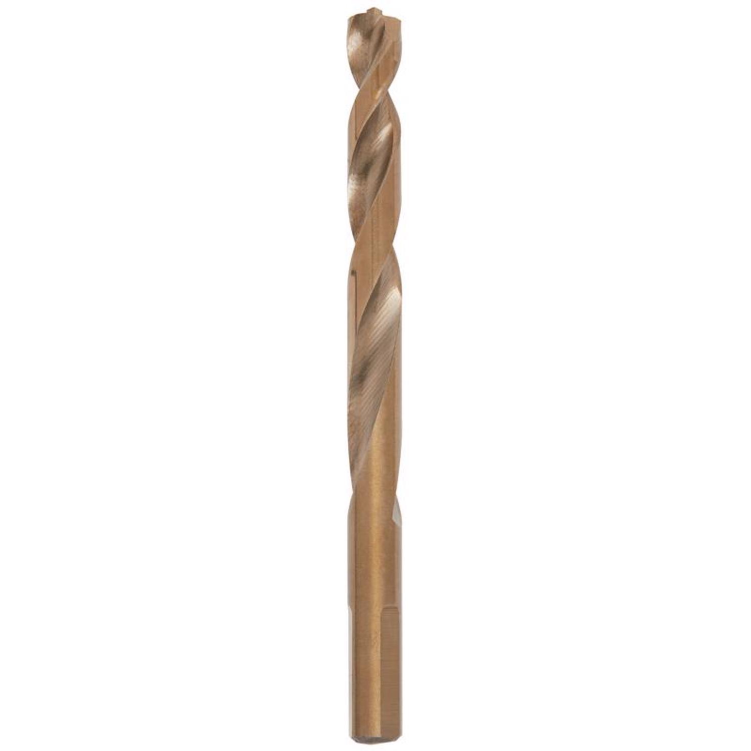 Milwaukee RED HELIX 11/32 in. X 4-7/8 in. L Cobalt Steel THUNDERBOLT Drill Bit 3-Flat Shank 1 pc