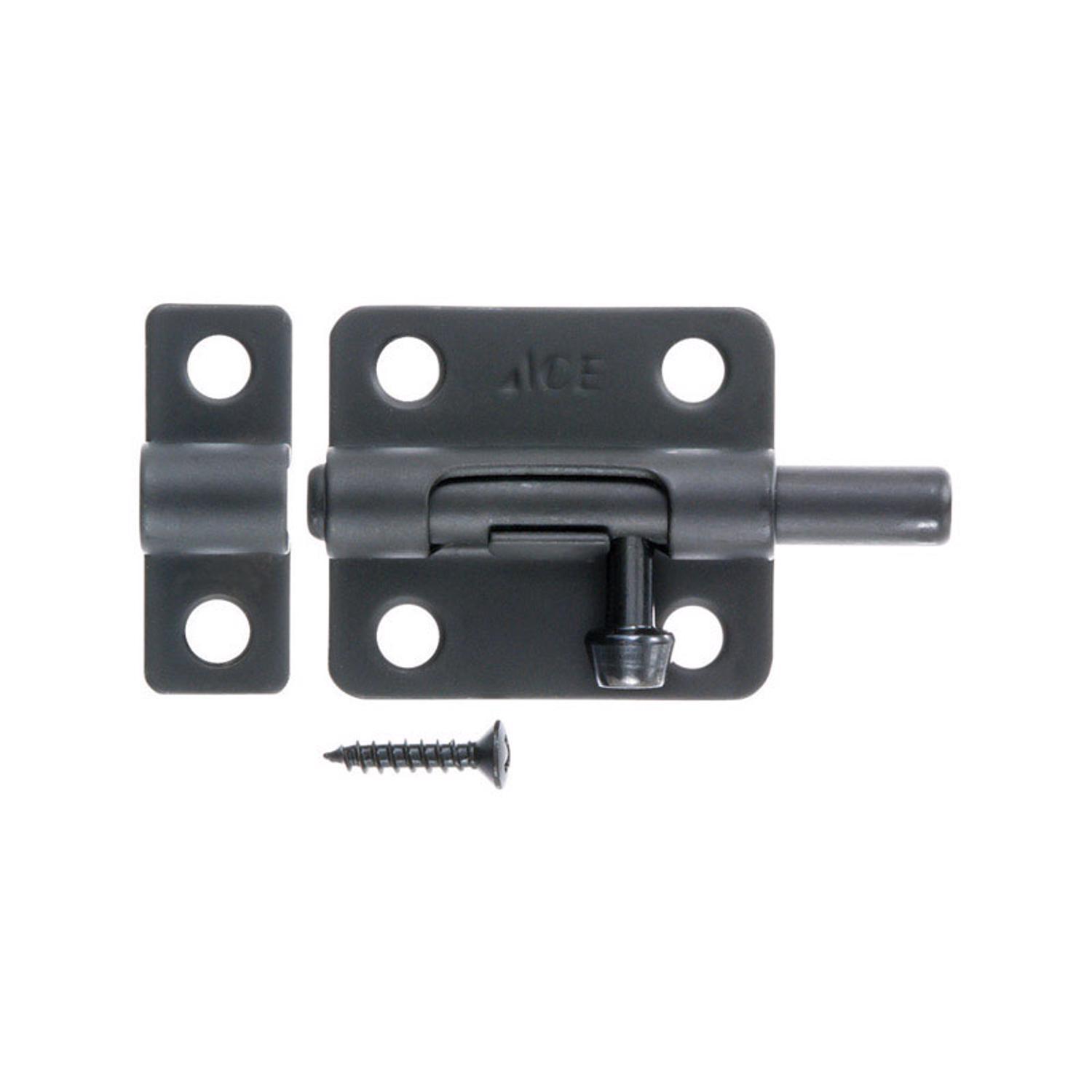 Ace 2.5 in. L Black Steel Barrel Bolt 1 pk