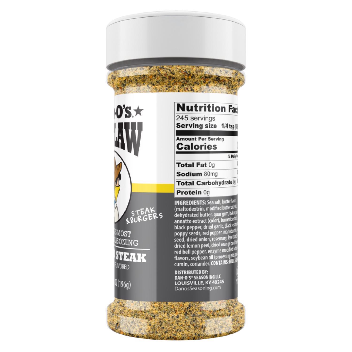 Dan-O's Outlaw Butter Steak BBQ Seasoning 6.9 oz