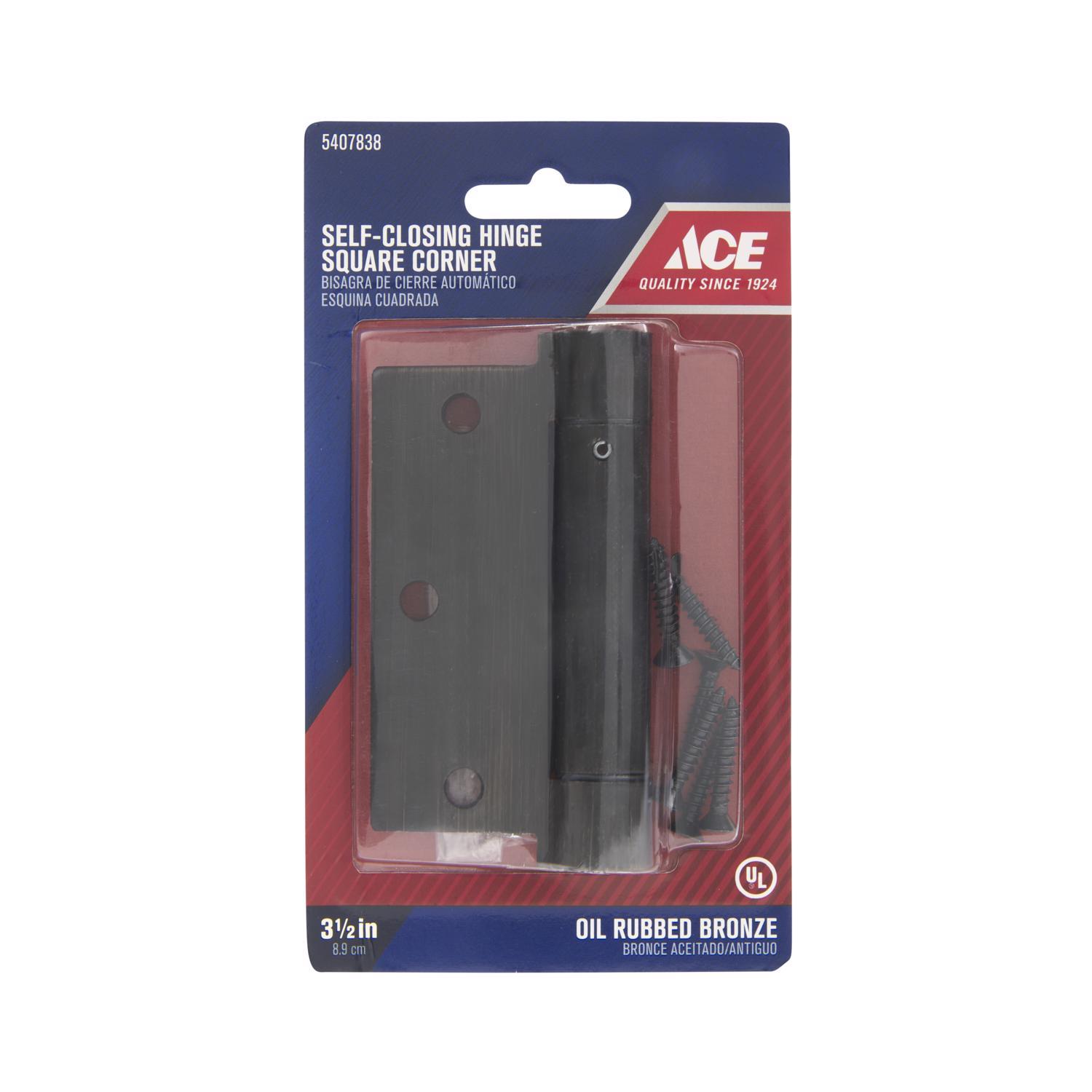 Ace 3.5 in. L Tuscan Bronze Self Closing Hinge 1 pk