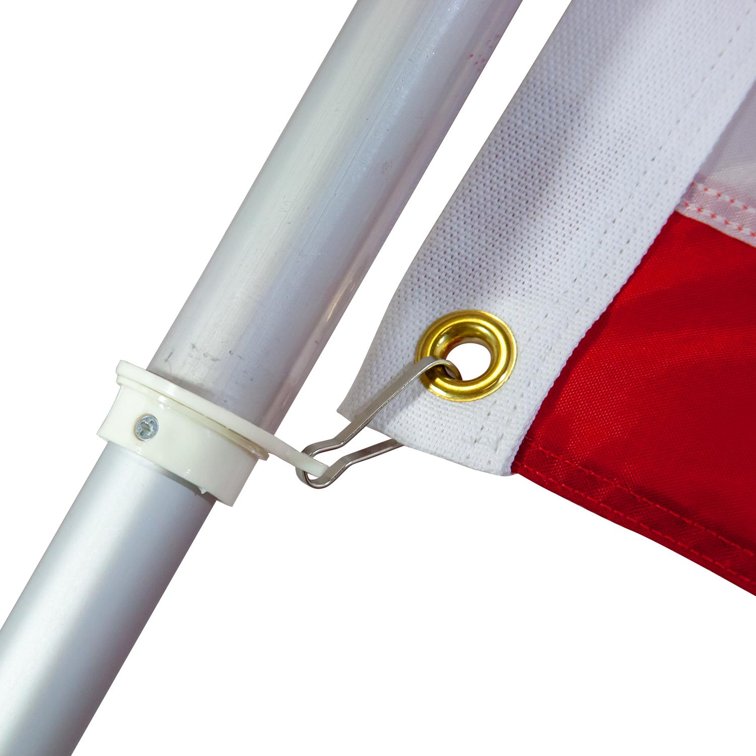 Valley Forge 5 ft. L Aluminum Flag Pole Brushed