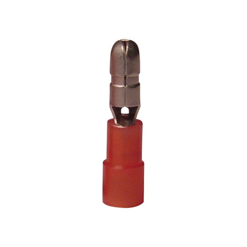 Ace Insulated Wire Male Disconnect Red 6 pk