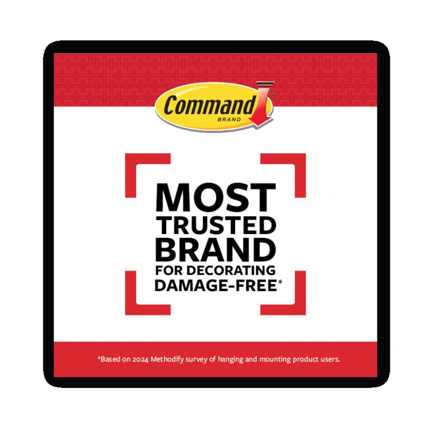 3M Command Mini Plastic Hook 1.08 in. L 6 pk