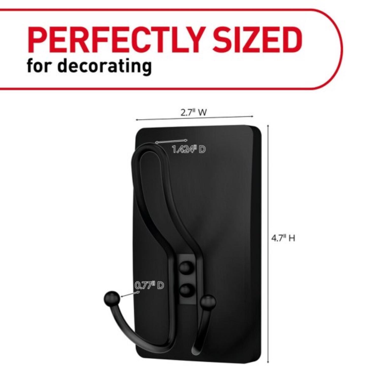 3M Matte Plastic Triple Hook 1 pk