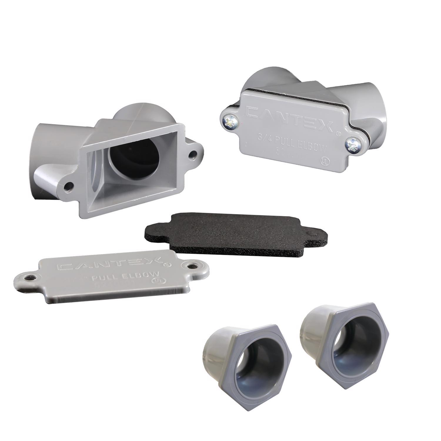 Cantex 3/4 in. D PVC Pull Elbow For PVC 1 pk