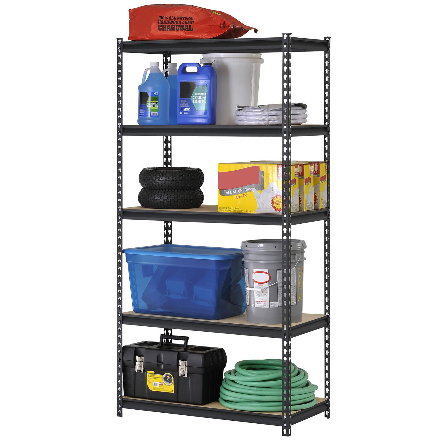 Edsal Muscle Rack 72in. H x 36in. W x 18in. D Steel Shelving Unit