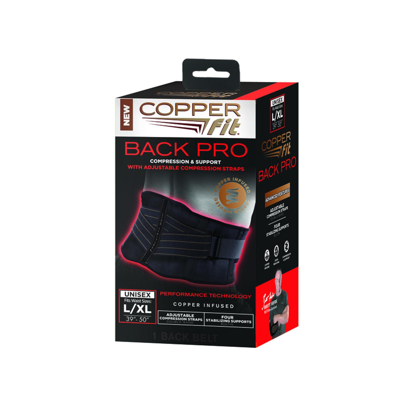 Copper Fit Back Support Brace 1 pk