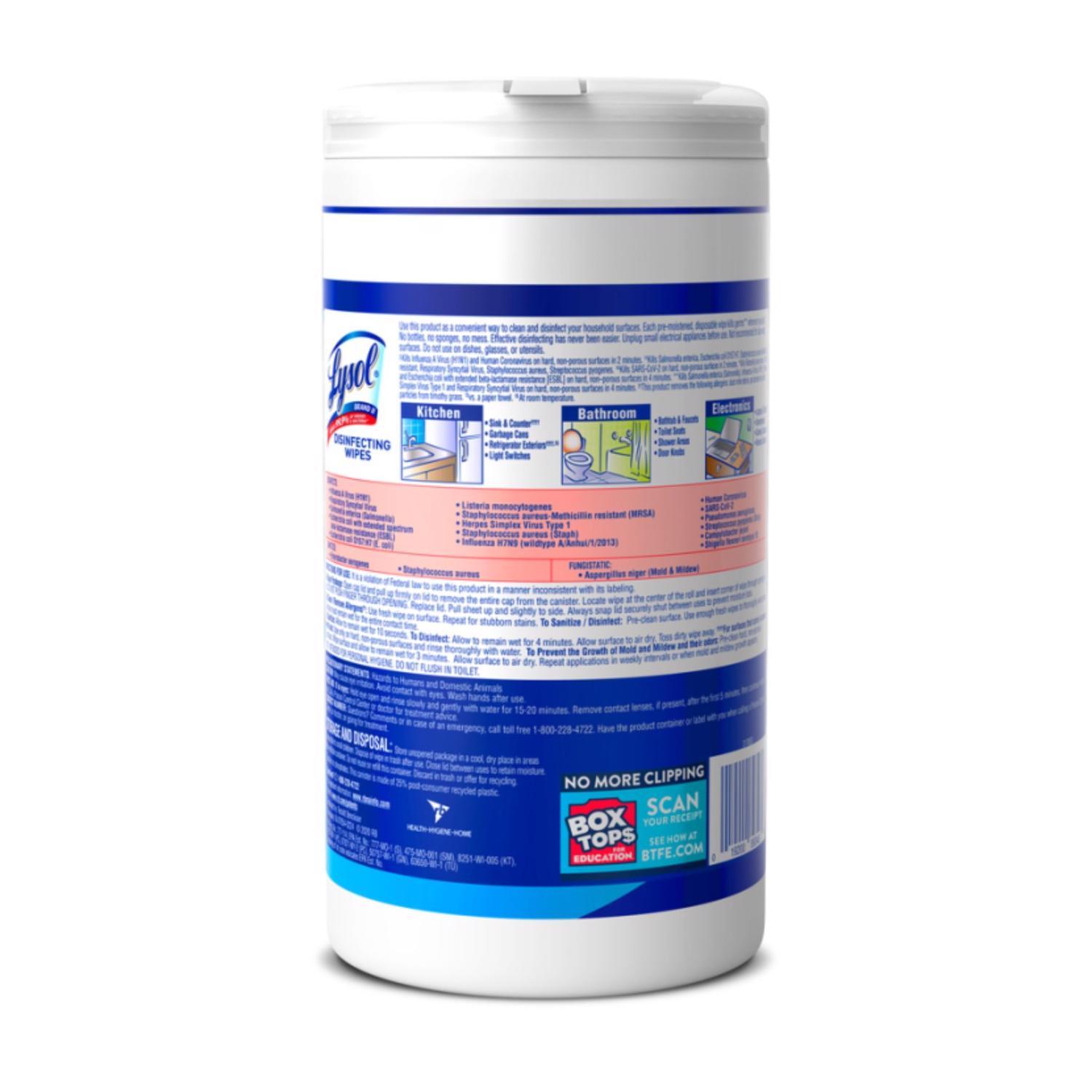 Lysol Fiber Weave Disinfecting Wipes 80 pk