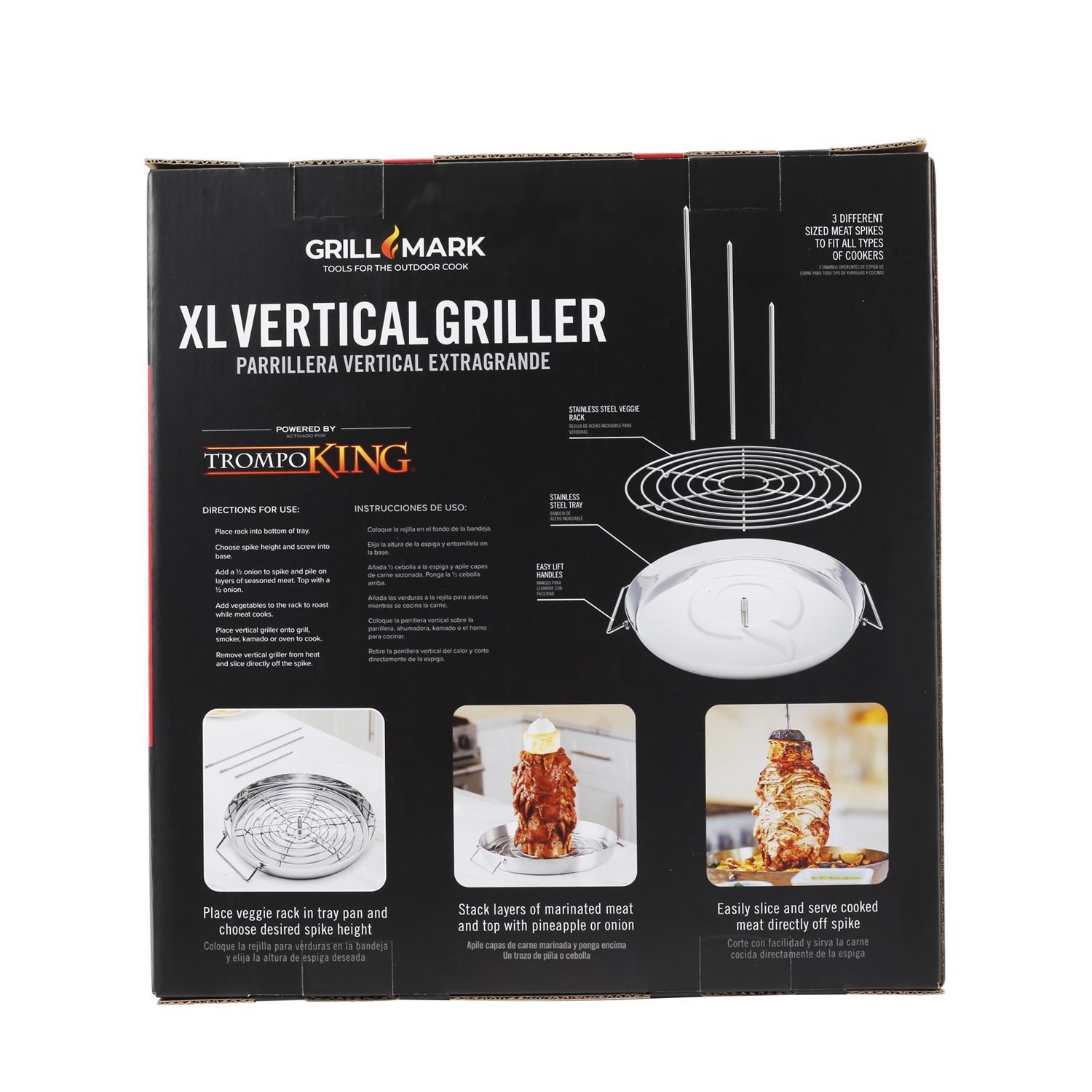 Grill Mark Trompo King Stainless Steel Grill Topper 13.25 in. W 1 pk