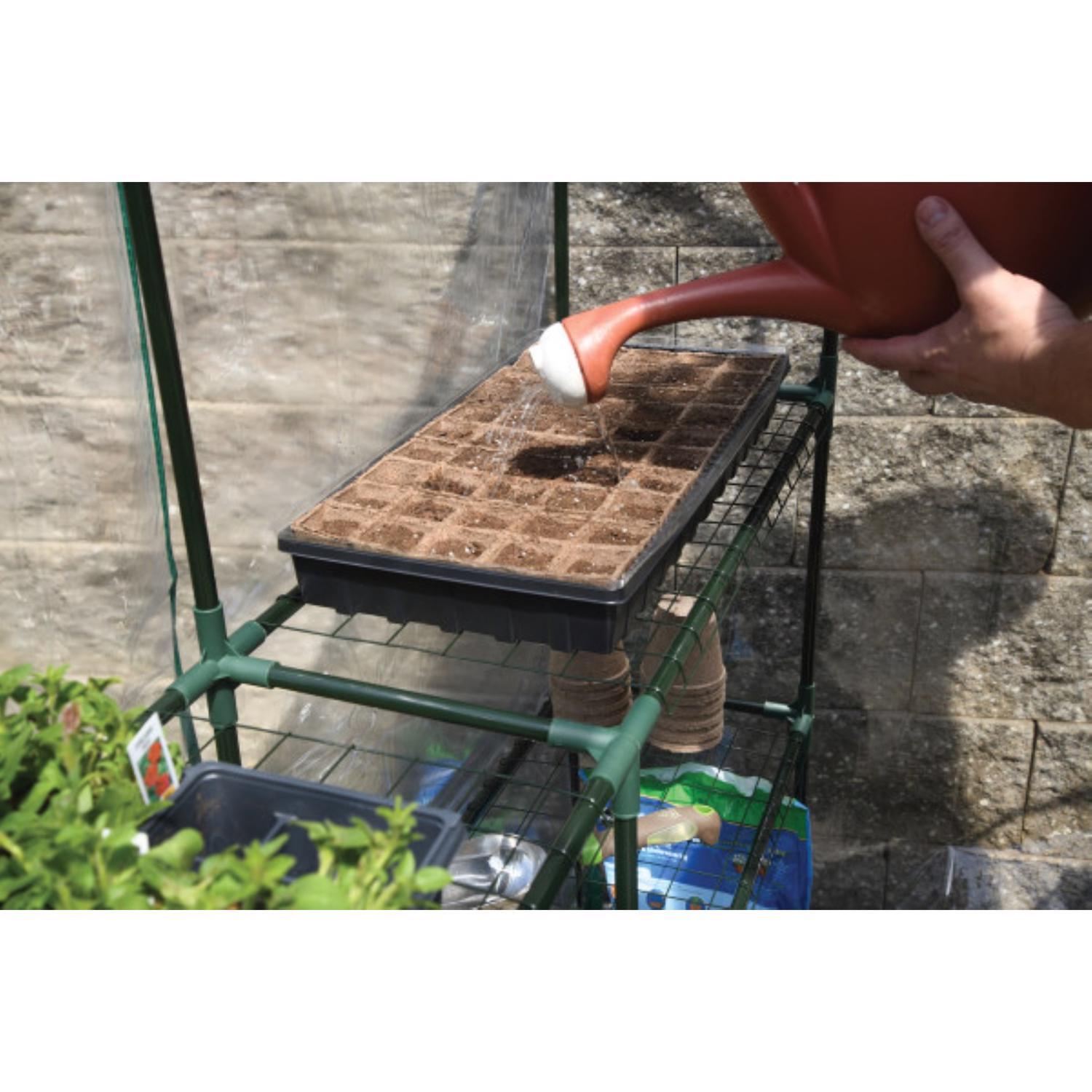 Miracle-Gro Clear 56 in. W X 56 in. D X 76 in. H Greenhouse