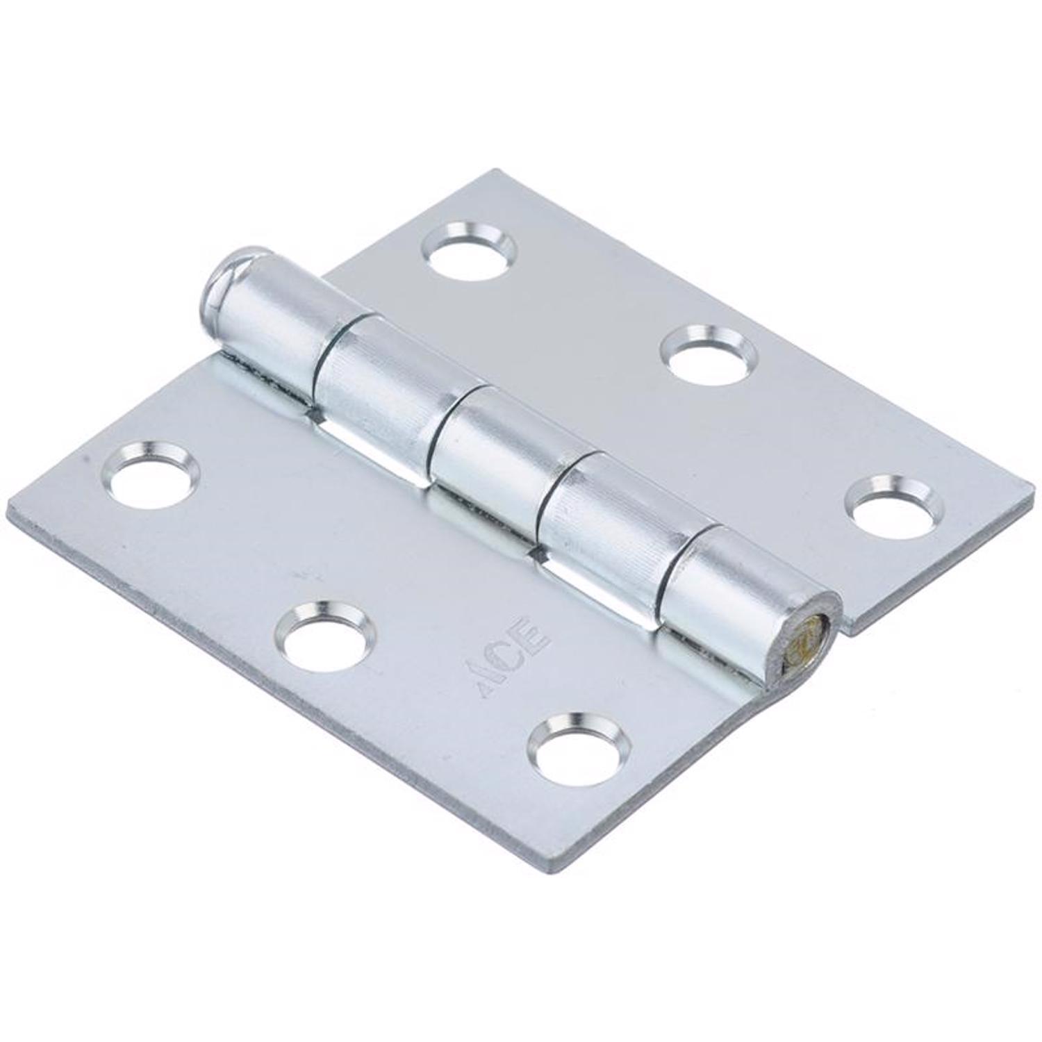 Ace 2-1/2 in. L Zinc-Plated Broad Hinge 2 pk