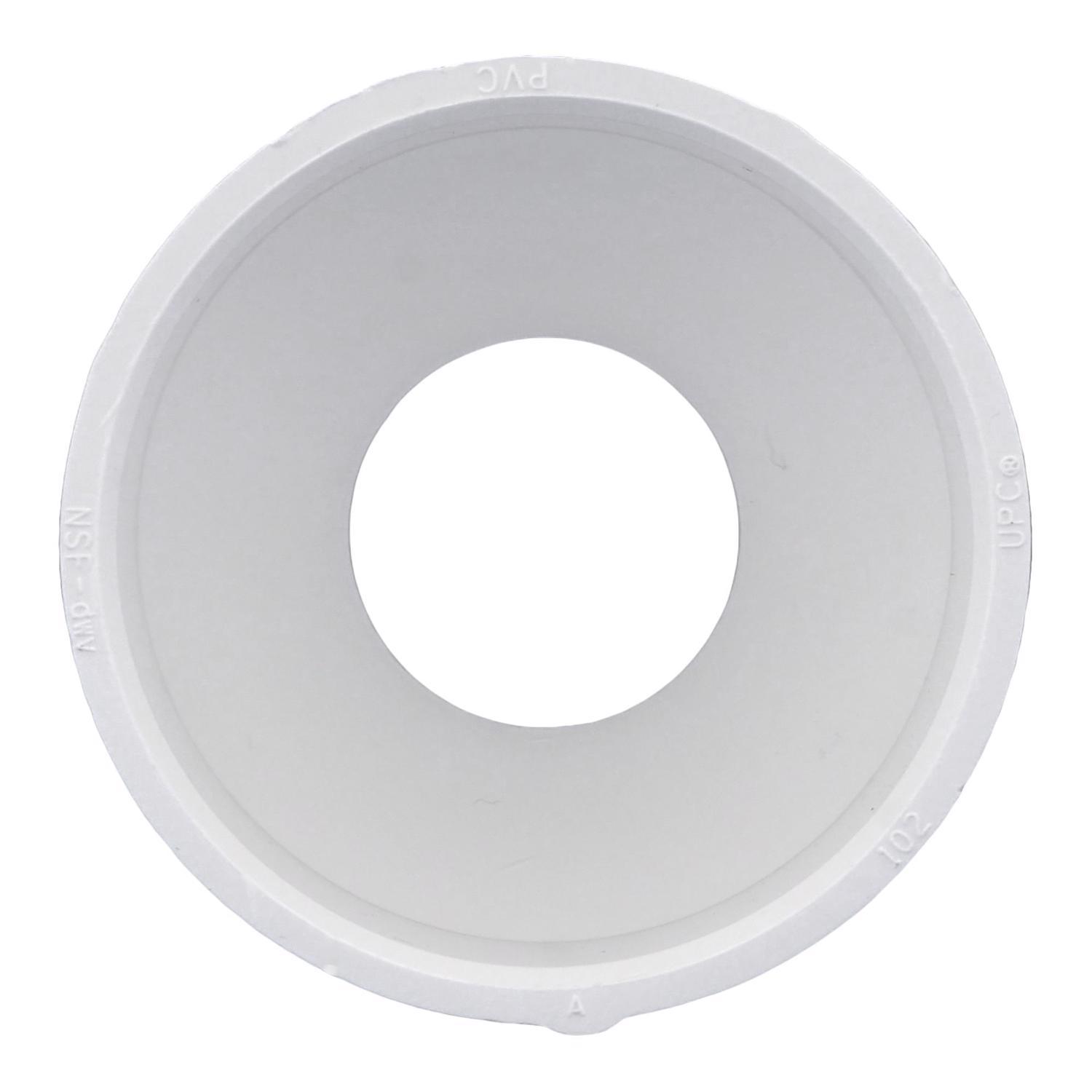 Charlotte Pipe Schedule 40 1-1/2 in. Hub X 3 in. D Hub PVC Reducing Coupling 1 pk