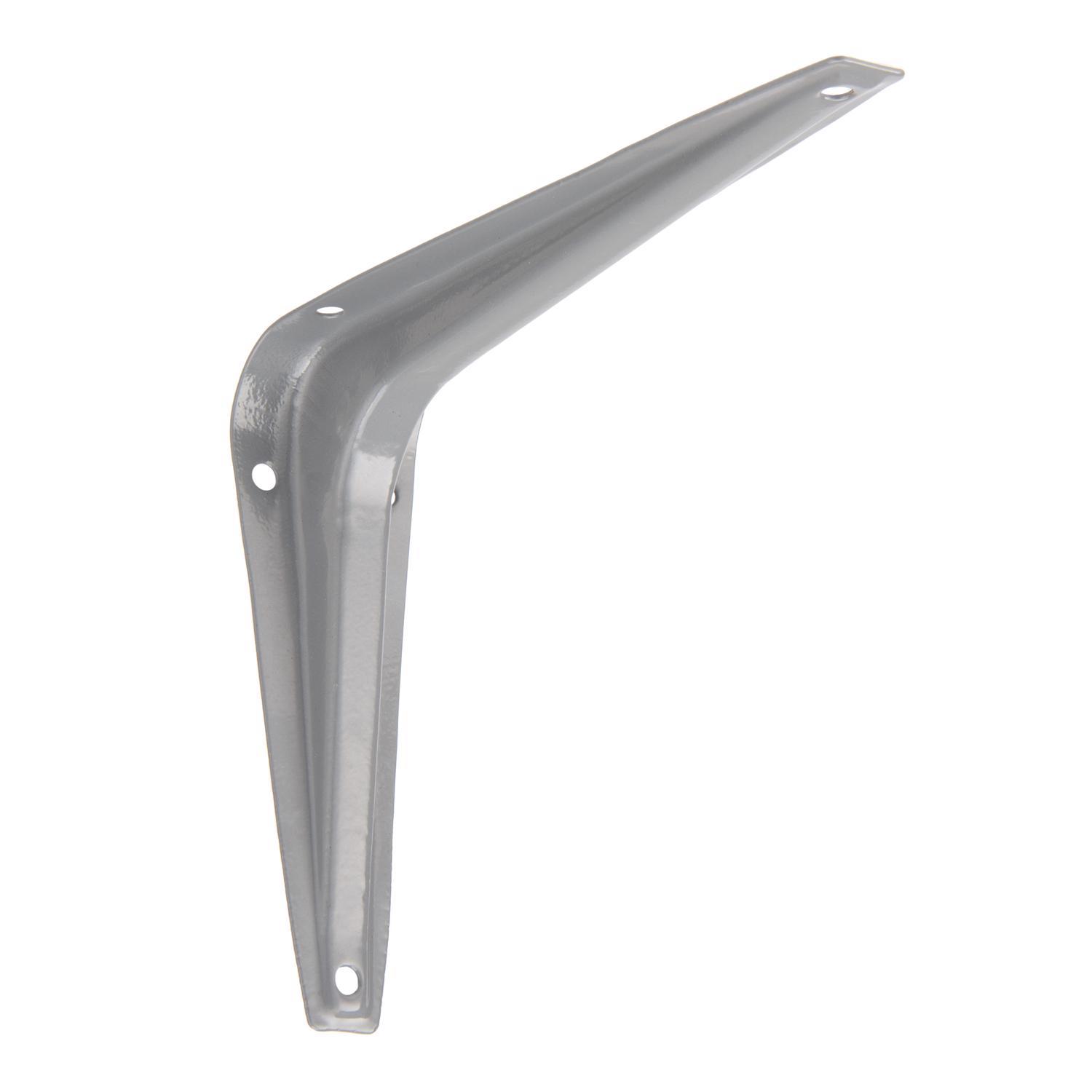 Hampton Gray Steel Shelf Bracket 18 Ga. 6 in. L 100 lb