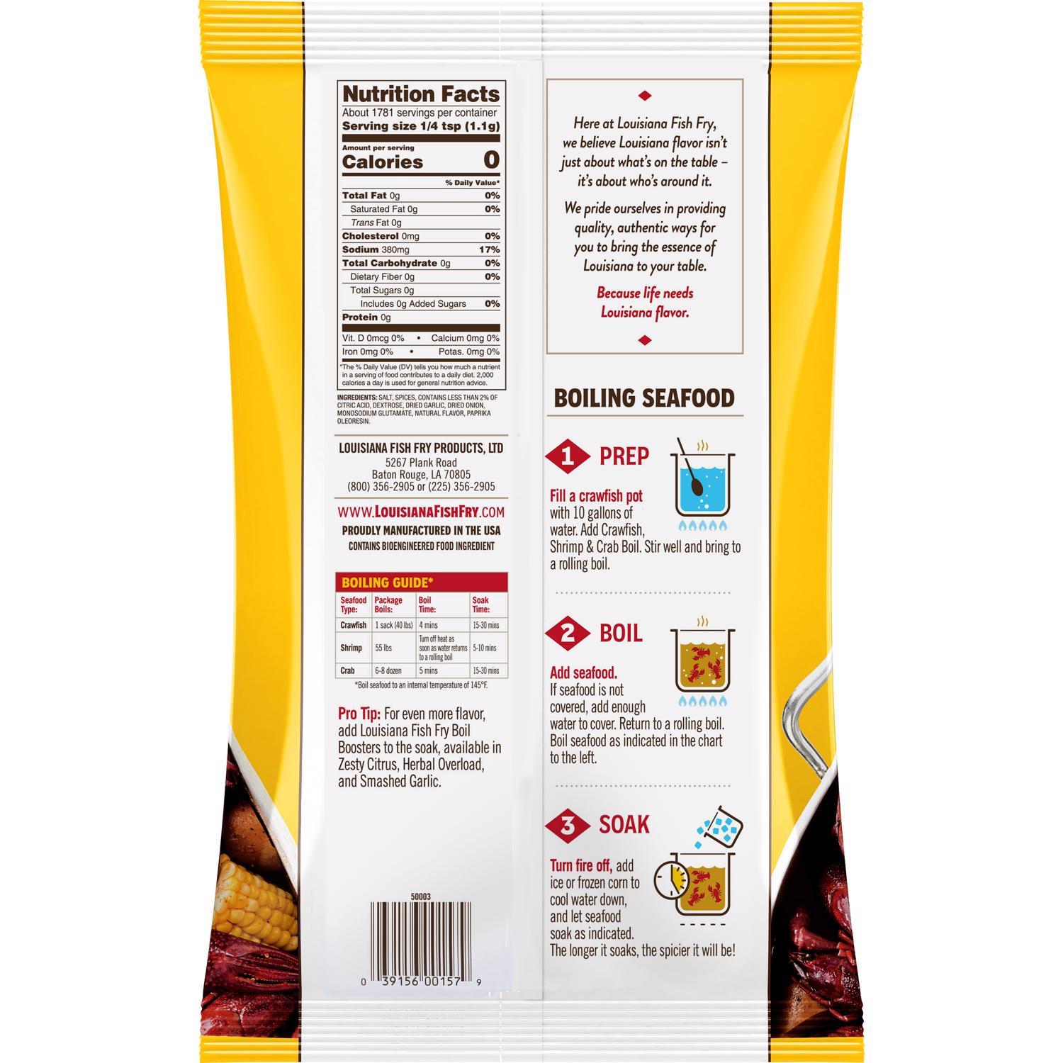Louisiana Fish Fry Seafood Boil Seafood Seasoning 72 oz.