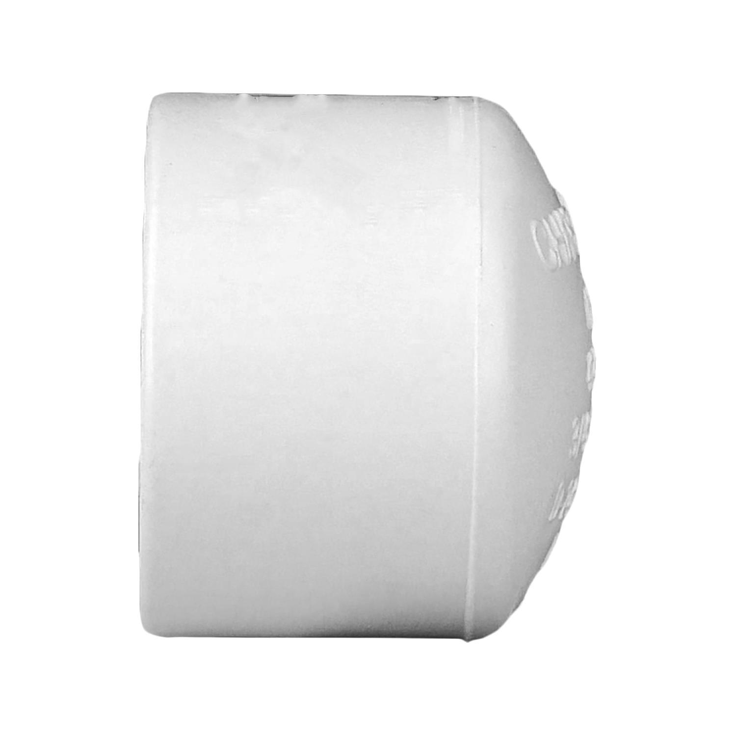 Charlotte Pipe Schedule 40 3/4 in. Socket X 3/4 in. D Socket PVC Cap 1 pk