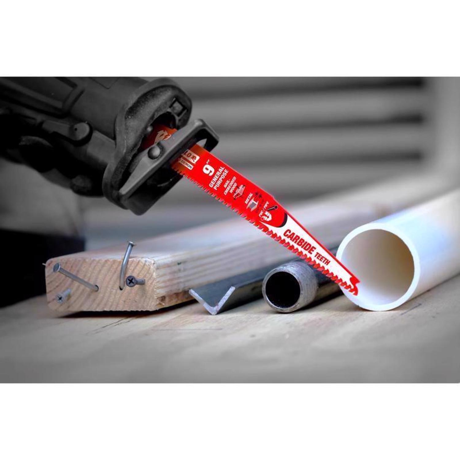 Diablo Demo Demon 9 in. Carbide Tipped General Purpose Reciprocating Saw Blade 6/9 TPI 1 pk