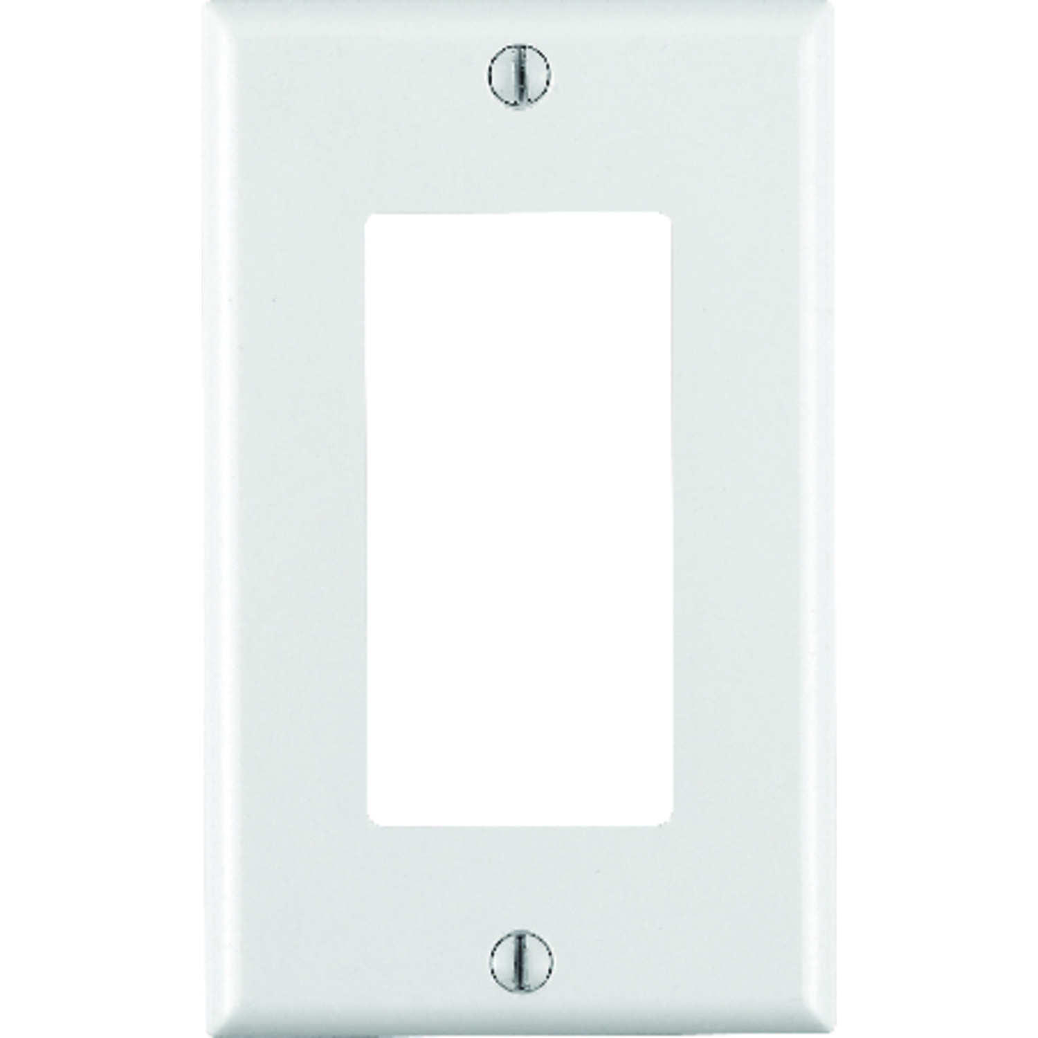 Leviton Decora White 1 gang Thermoset Plastic GFCI/Rocker Wall Plate 1 pk