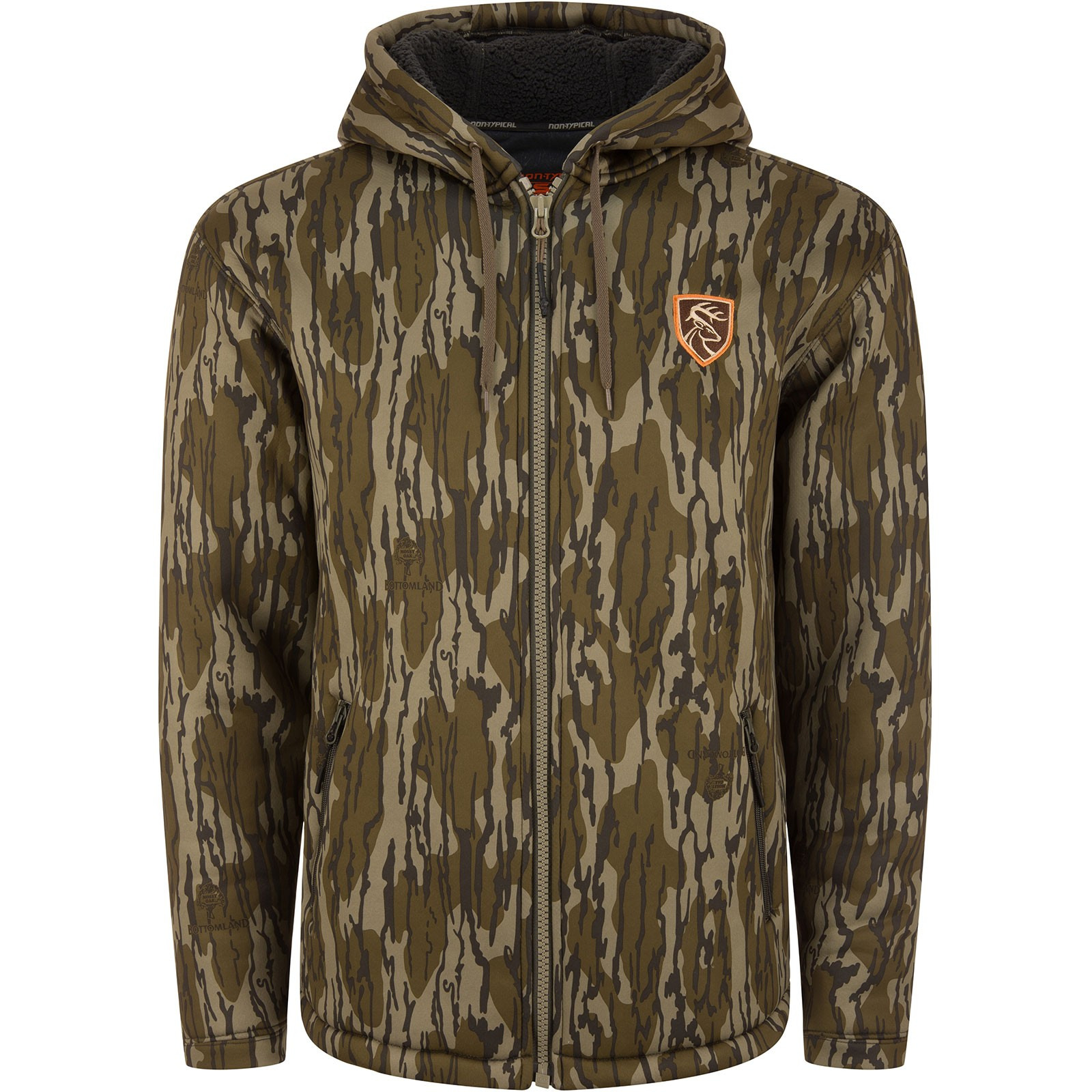 Drake Non-Typical Full Zip Hoodie Bottomland 3XL