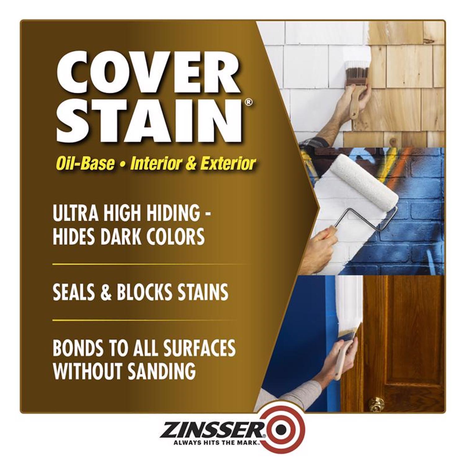 Zinsser Cover Stain White Oil-Based Alkyd Primer and Sealer 1 qt