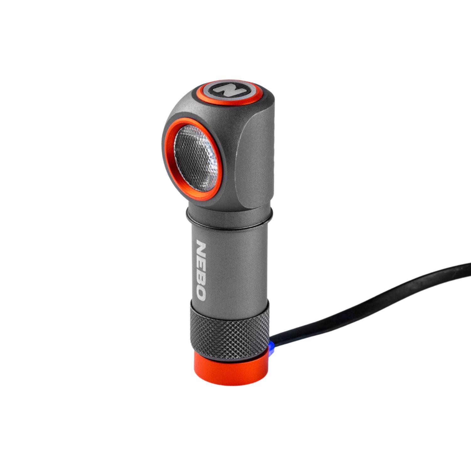 NEBO Einstein 600 lm Black/Gray LED Rechargeable Head Lamp