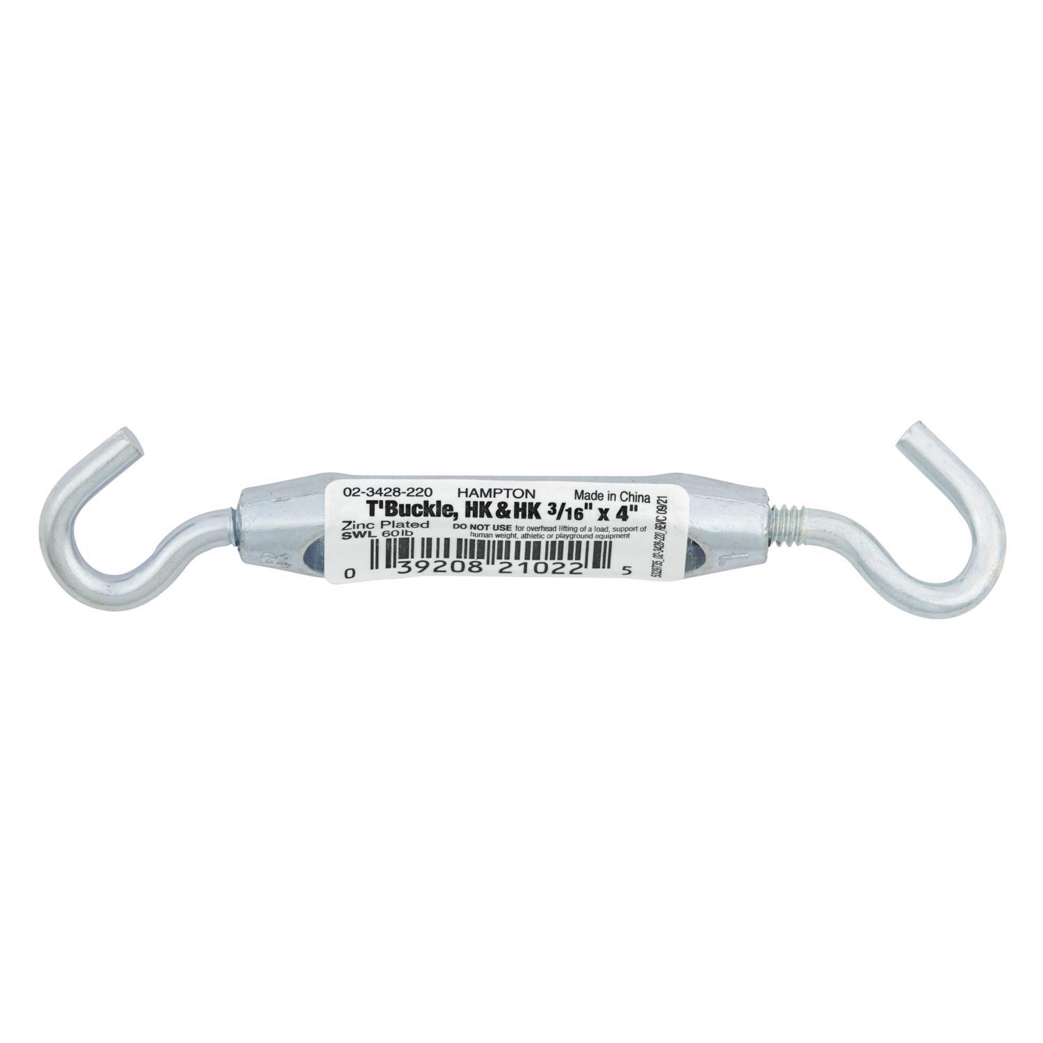 Hampton Zinc-Plated Aluminum/Steel Turnbuckle 70 lb