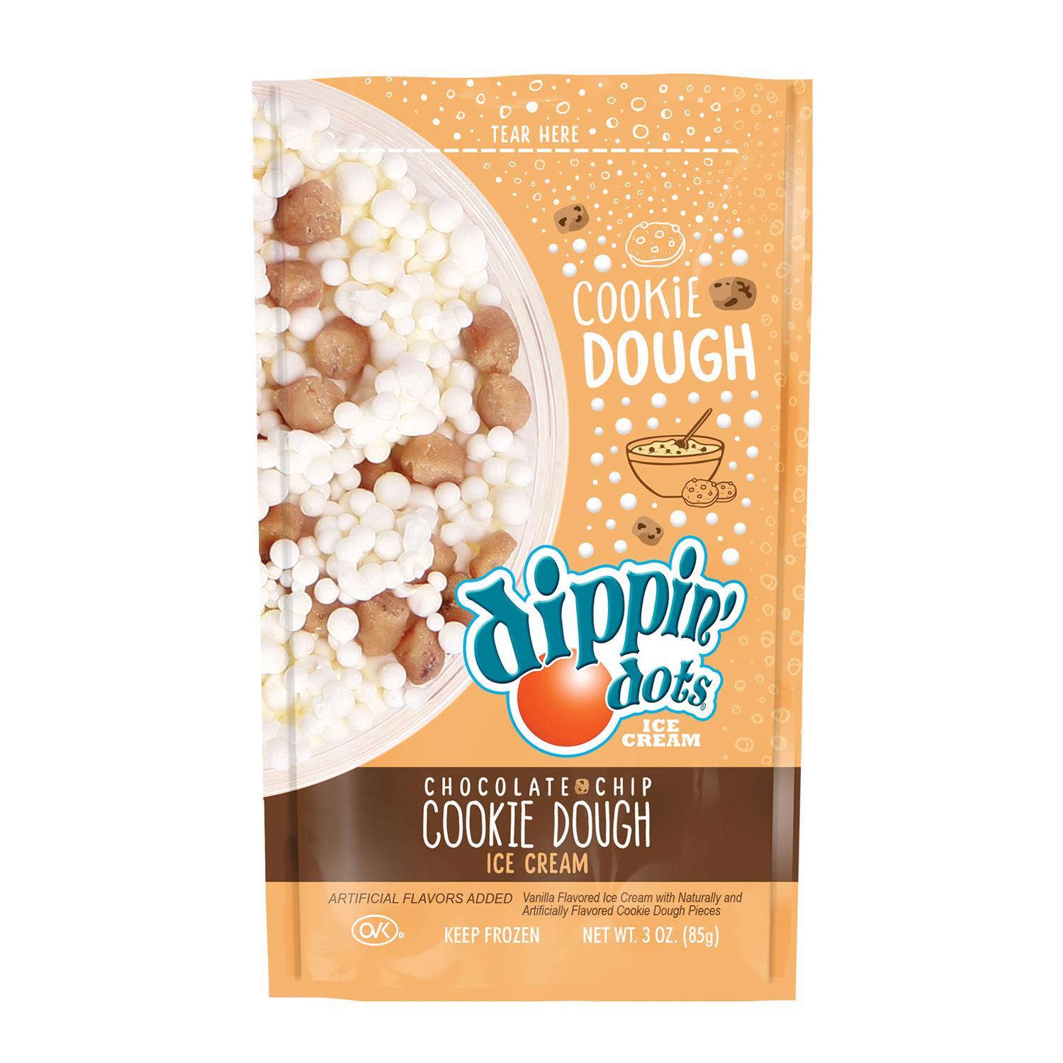 Dippin' Dots Beaded Ice Cream Chocolate Chip Cookie Dough Ice Cream Mix 3 oz Pouch
