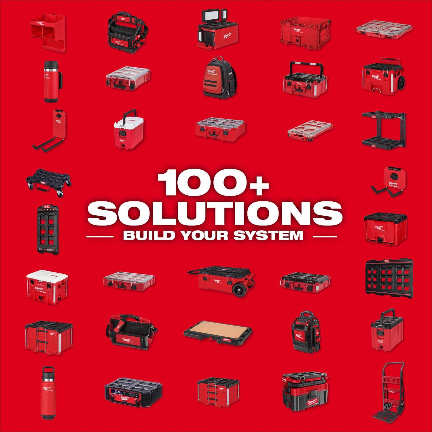 Milwaukee Packout 5 in. W X 4.8 in. H Tool Box Attachment Tool Rack Black/Red