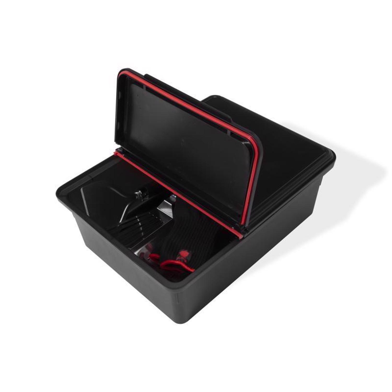 Weber Works Outdoor Storage Bin Black Accessory Organizer