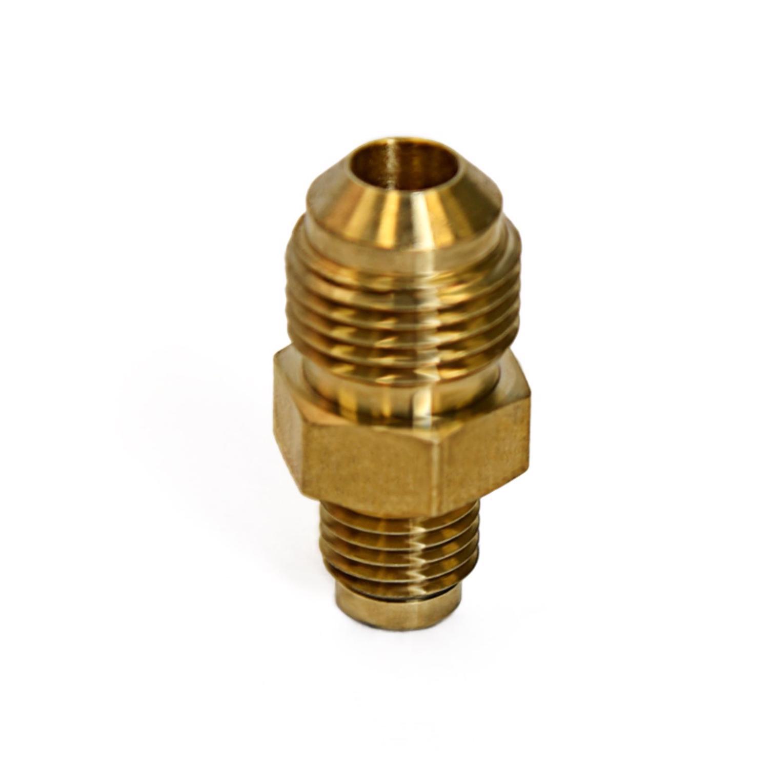 ATC 3/8 in. Flare 1/4 in. D Flare Yellow Brass Union