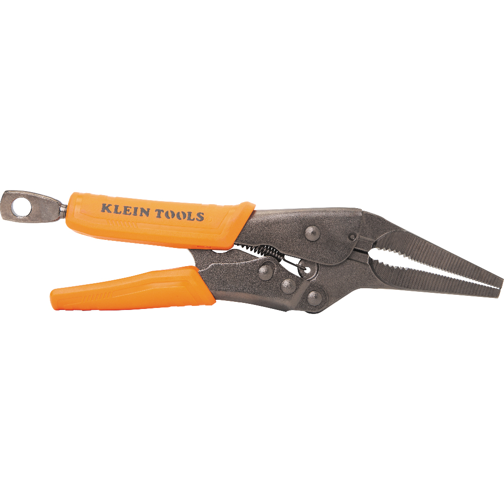 Klein Long Nose Locking Pliers, 9-in.