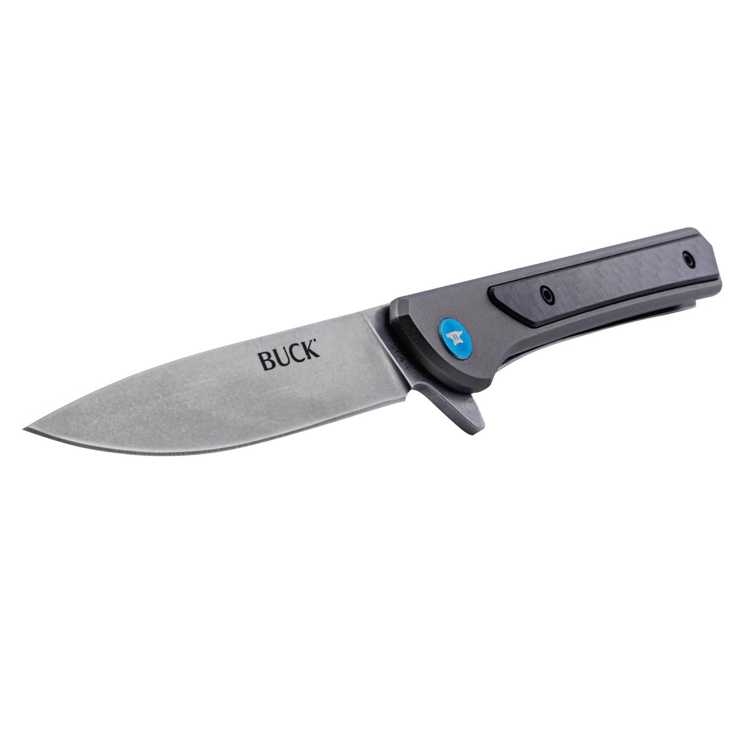 Buck Knives Cavalier Gray 7Cr Stainless Steel > 6 in. Folding Knife
