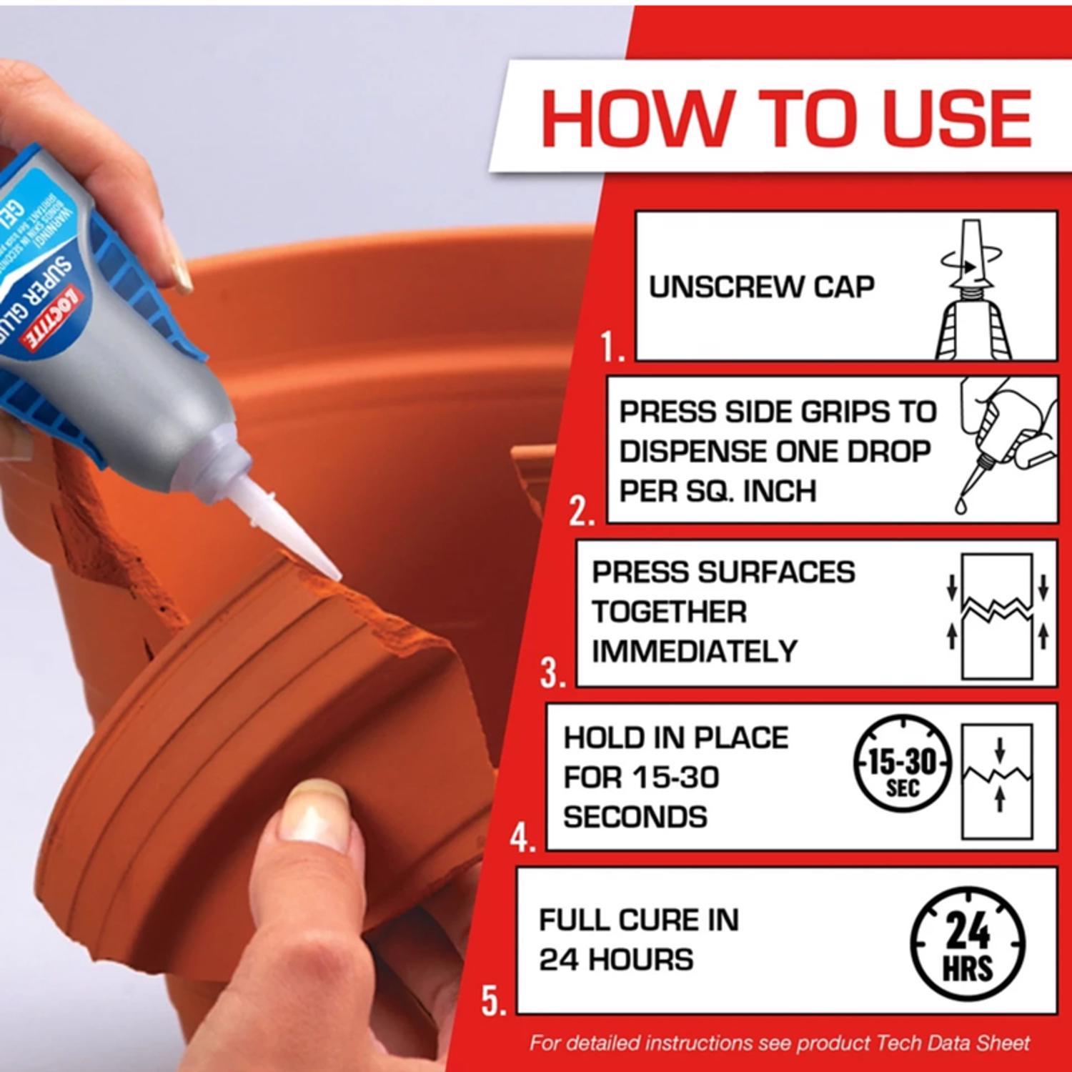 Loctite Super Glue High Strength Ethyl Cyanoacrylate Clear Super Glue 4 gm