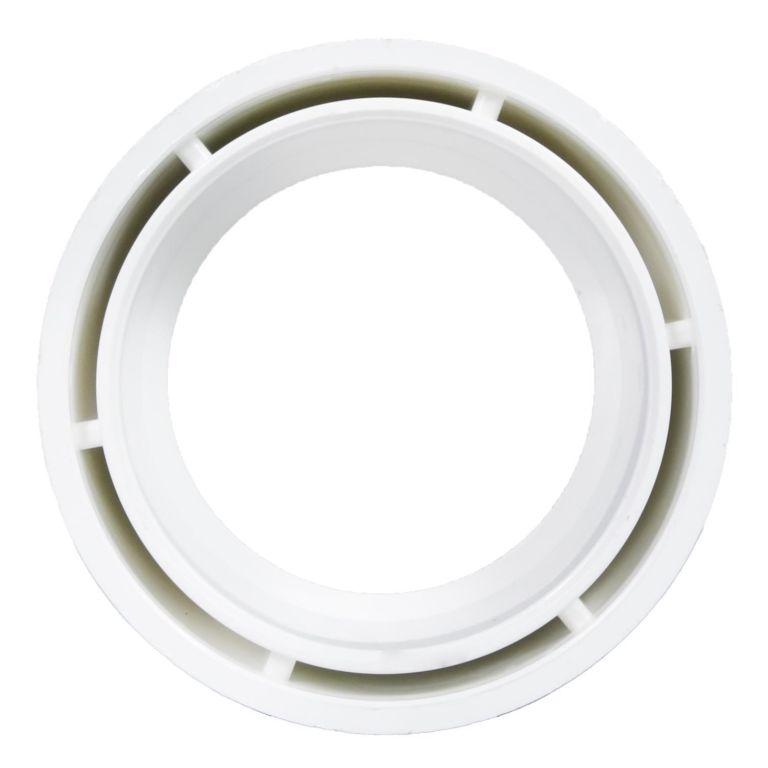 Charlotte Pipe Schedule 40 4 in. Spigot X 3 in. D Hub PVC Flush Bushing 1 pk