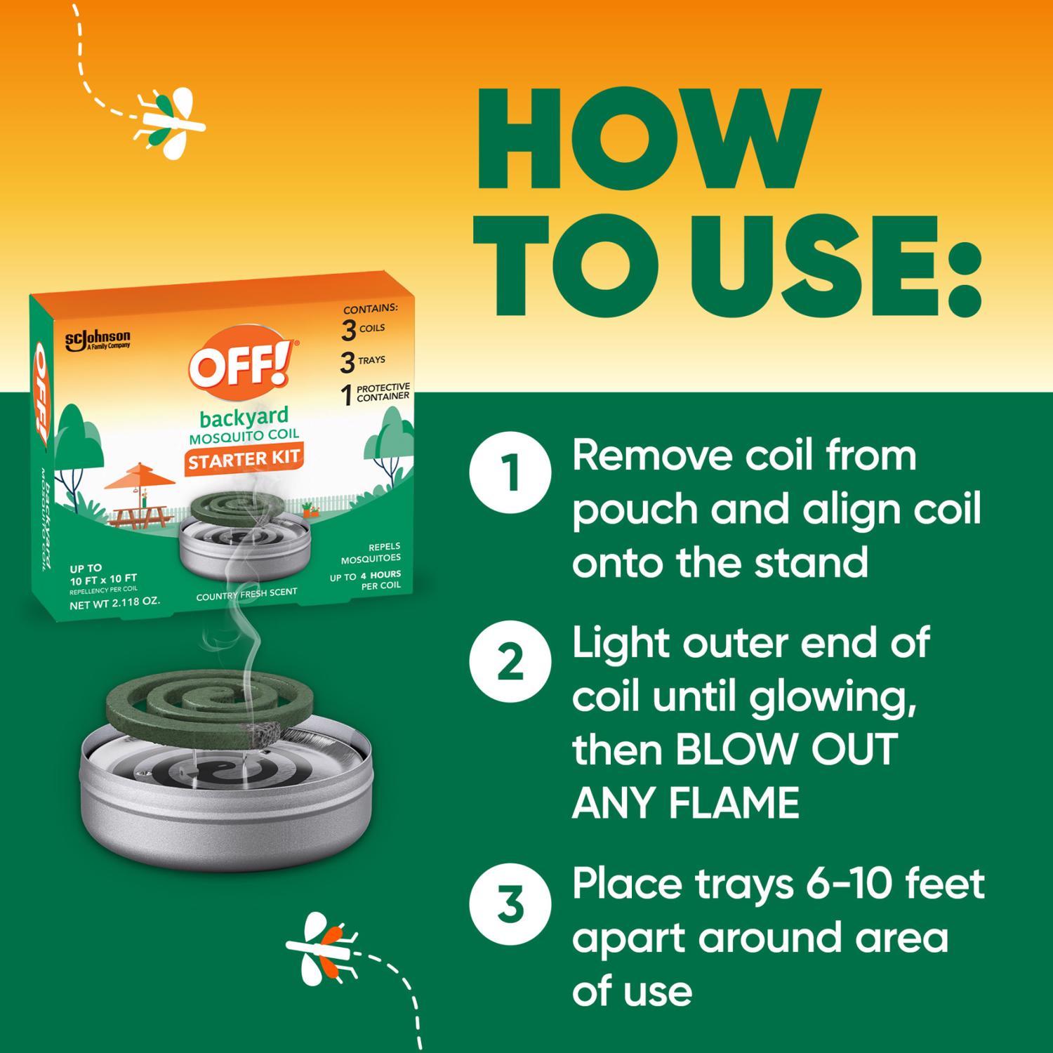 OFF! Insect Repellent Coil For Mosquitoes 1.06 oz