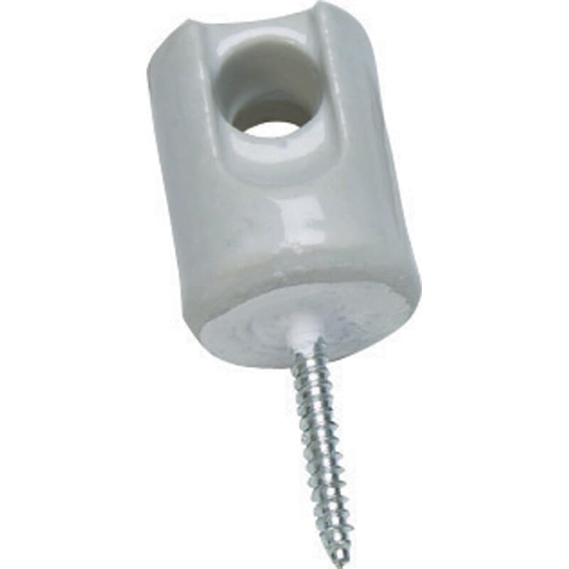 Sigma Engineered Solutions ProConnex 1-11/16 in. D Porcelain/Steel Wire Holder For NM/SE 1 pk