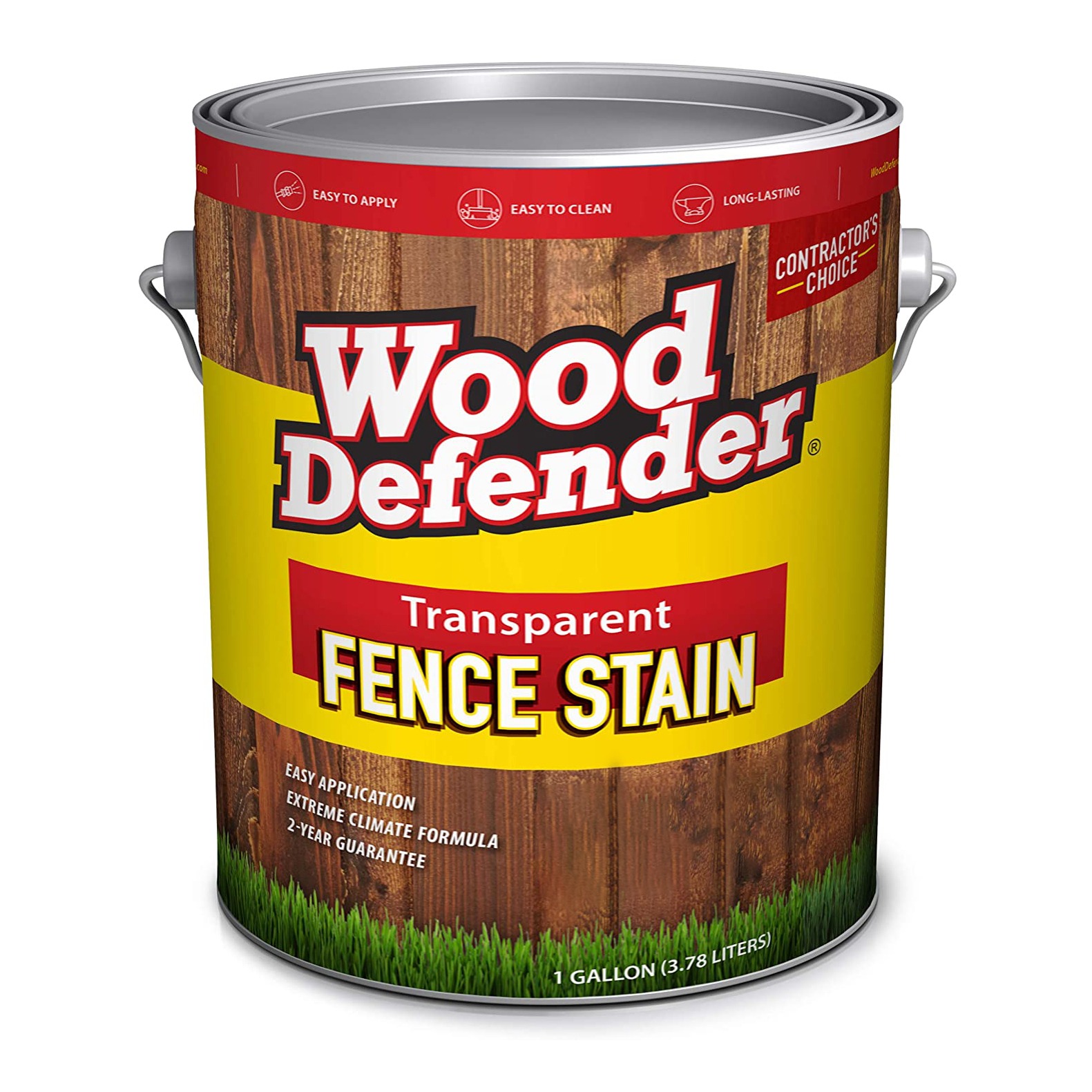 Wood Defender 808504-1 Fence Stain, Transparent, Oxford Brown, 1 gal