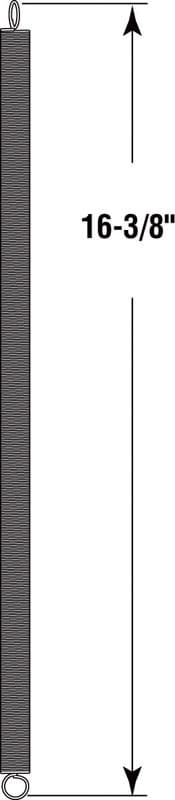 16-3/8 in. L X 5/16 in. D Wood Screen Door Spring 1 pk