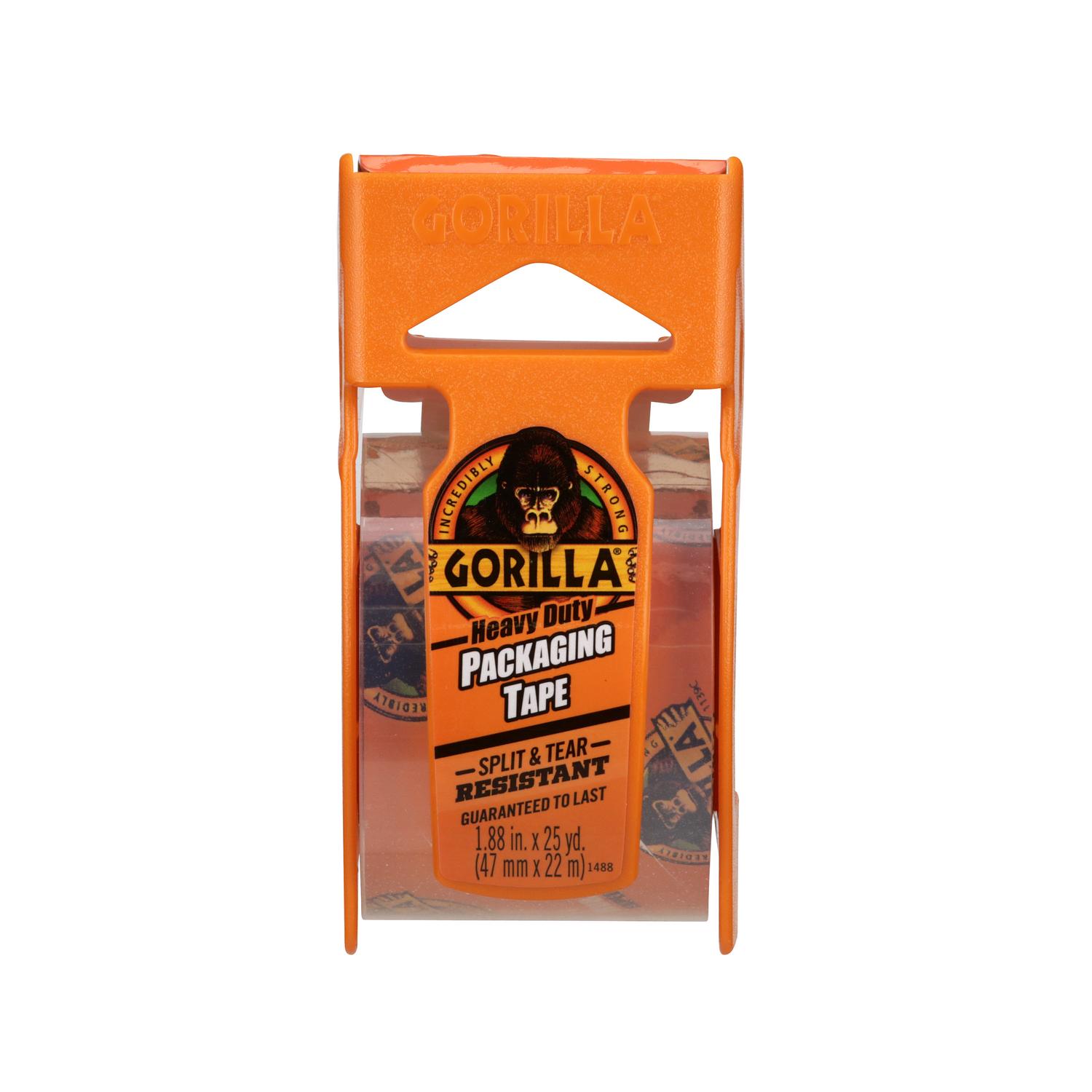 Gorilla 1.88 in. W X 25 yd L Heavy-Duty Packaging Tape with Dispenser