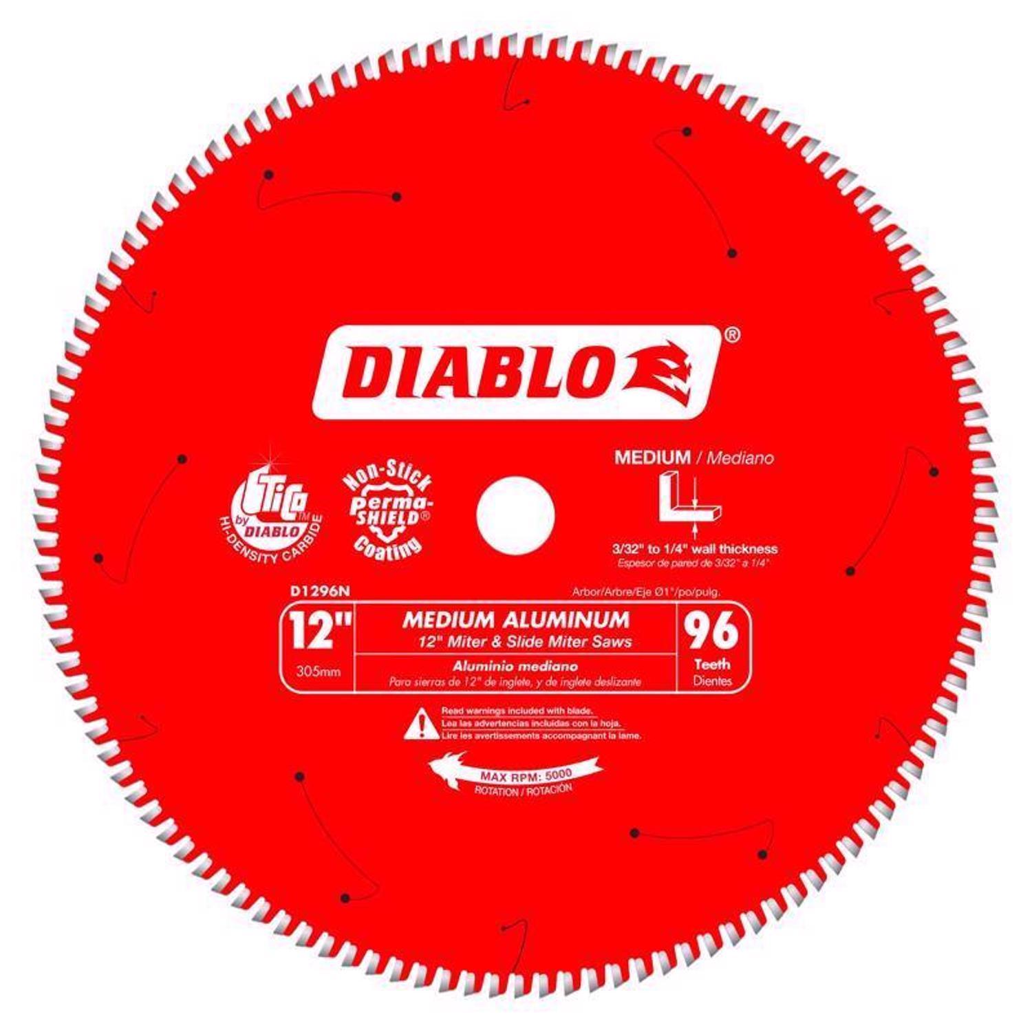 Diablo 12 in. D X 1 in. TiCo Hi-Density Carbide Circular Saw Blade 96 teeth 1 pk